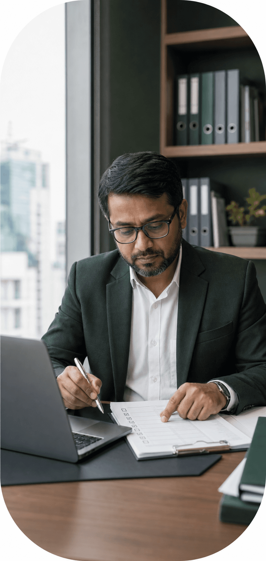 EasyTax adviser preparing an agreed tax filing action plan